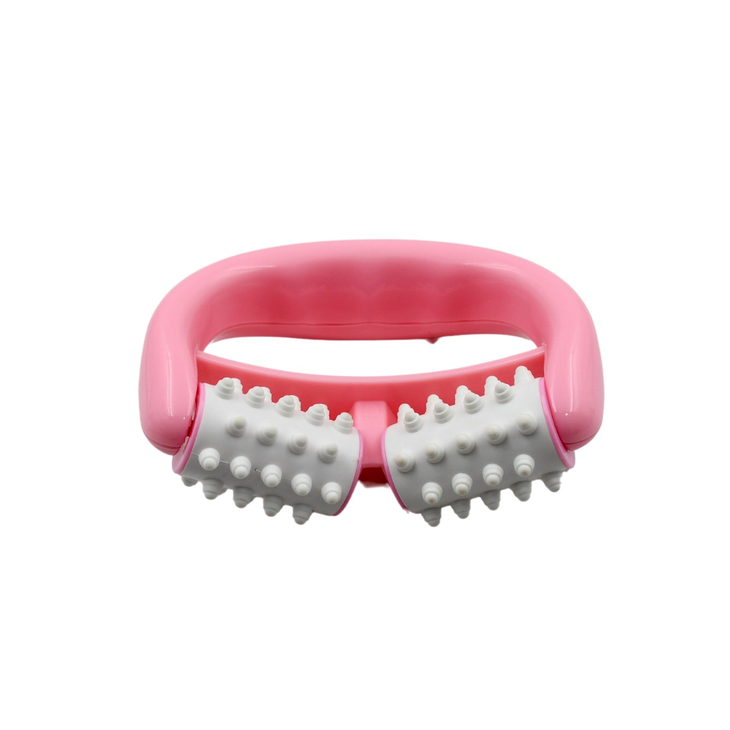 Manual Round Handle Plastic 2 Rollers Massage Roller Cellulite Roller for Legs, Arms, Back, Muscle Pain Relief and Muscle Relaxation - infinityexculsivestore.com