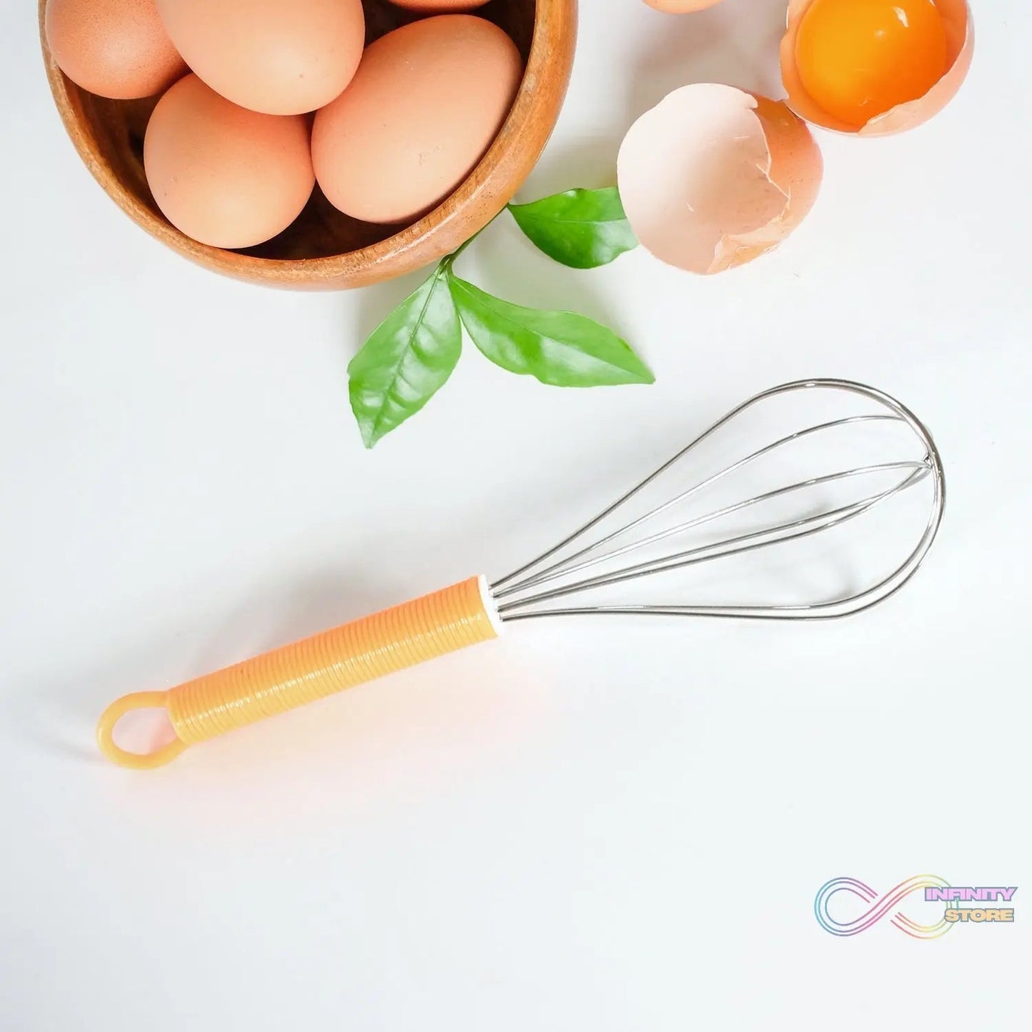 Manual Whisk Mixer Stainless Steel Whisk, Cream Whisk, Flour Mixer, Rotary Egg Mixer, Kitchen Baking Tool (16 Cm) - infinityexculsivestore.com
