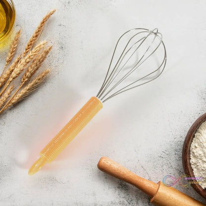 Manual Whisk Mixer Stainless Steel Whisk, Cream Whisk, Flour Mixer, Rotary Egg Mixer, Kitchen Baking Tool (16 Cm) - infinityexculsivestore.com