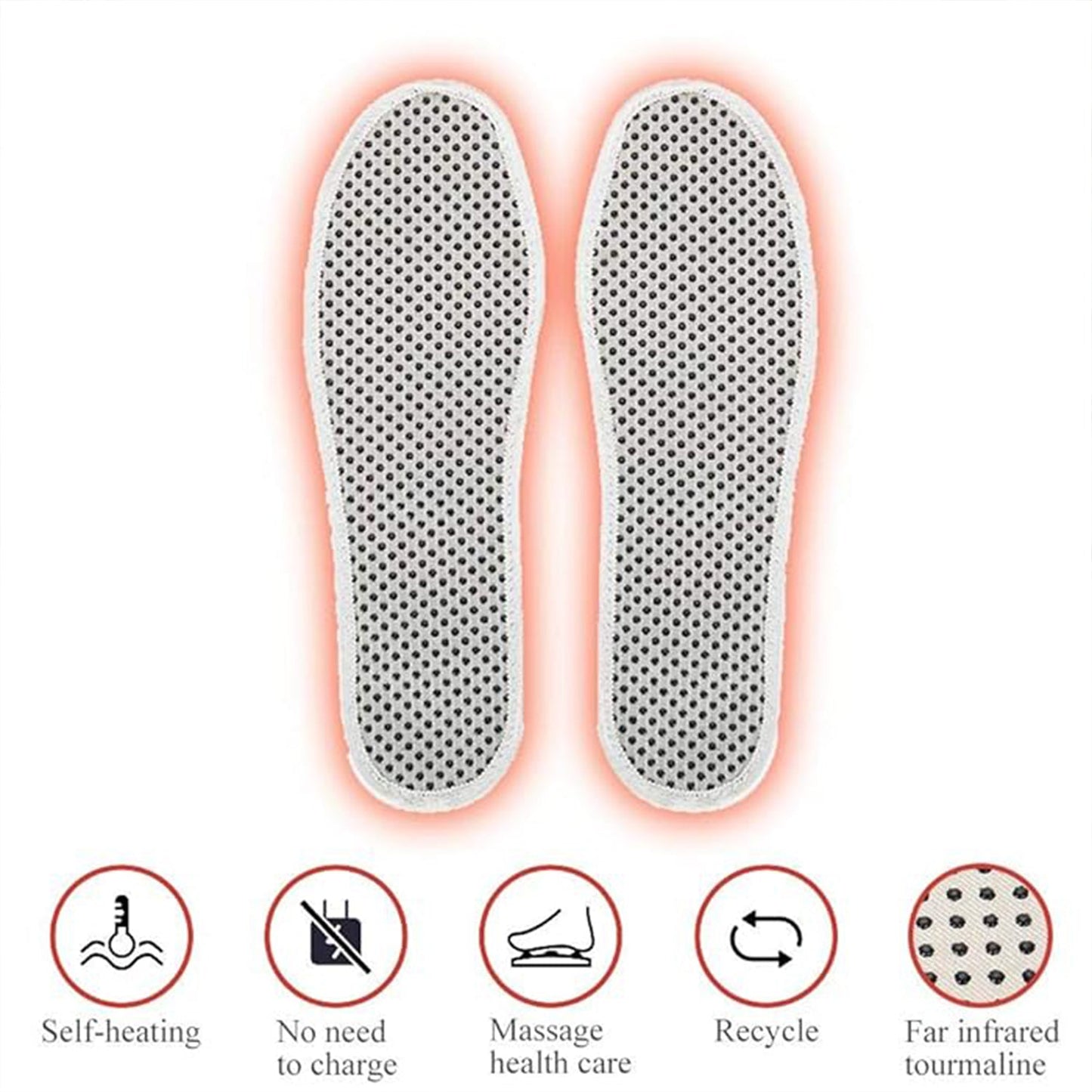 Massage Magnetic Self Heating Insole Shoe, Heating Insole for Women Men - Unisex Warm Insole - Thermal Insoles - Tourmaline Self Heating Shoe Inserts - Warm Shoe Pad (1 Pair) - infinityexculsivestore.com