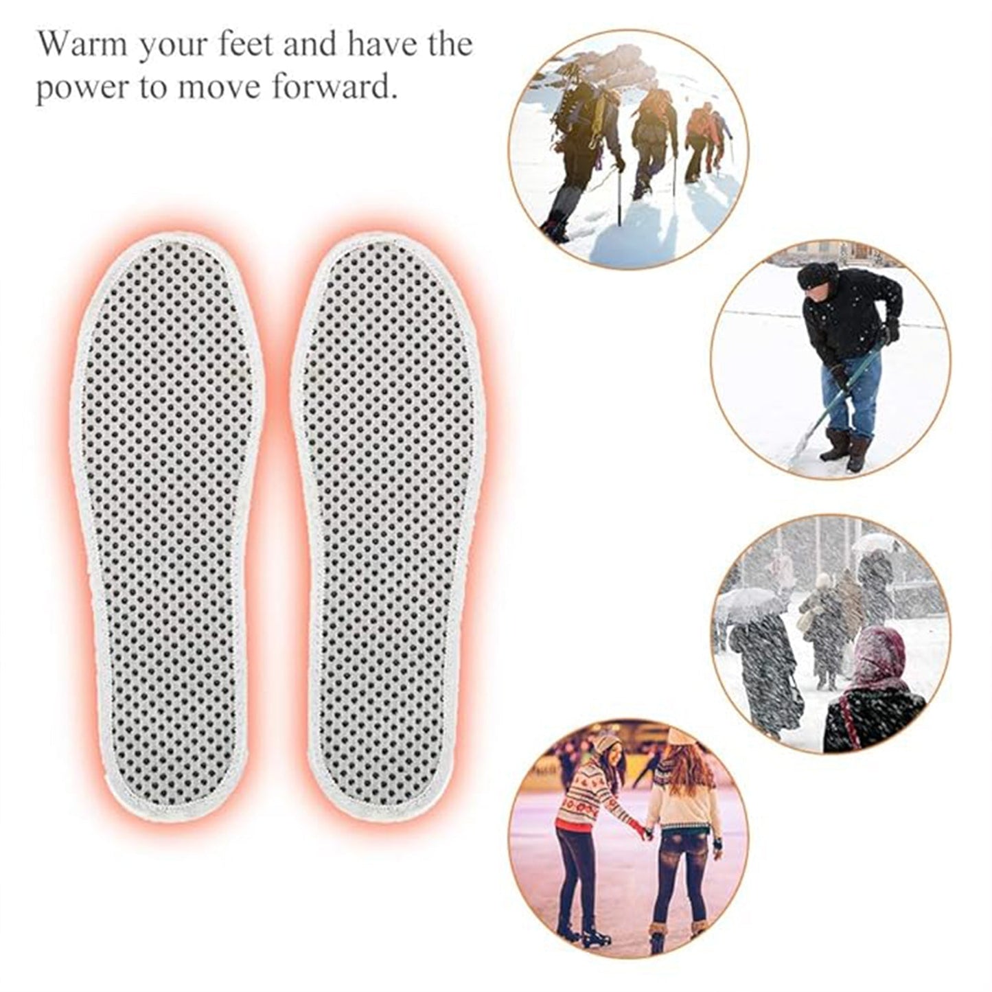 Massage Magnetic Self Heating Insole Shoe, Heating Insole for Women Men - Unisex Warm Insole - Thermal Insoles - Tourmaline Self Heating Shoe Inserts - Warm Shoe Pad (1 Pair) - infinityexculsivestore.com