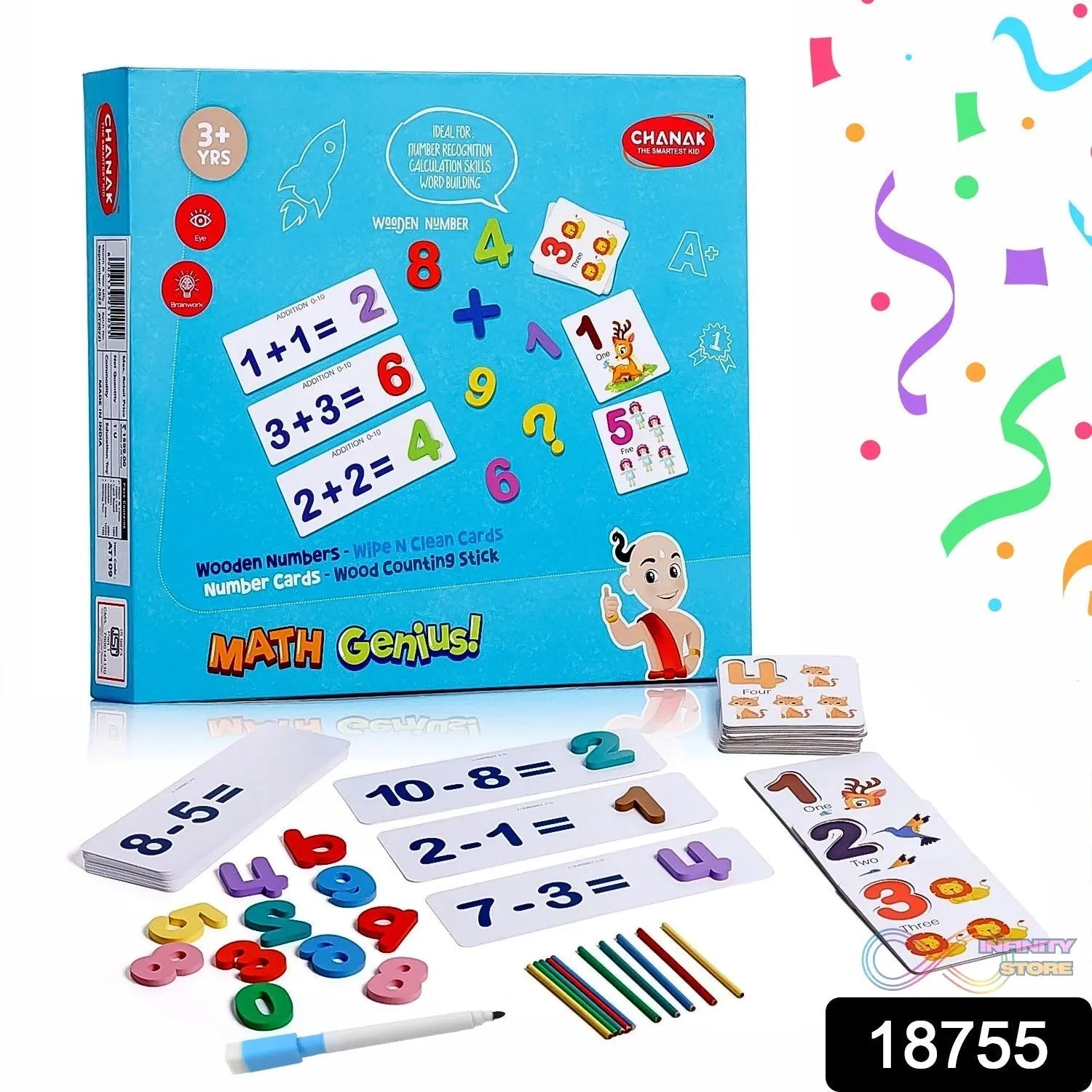 Math Genius for Kids - Educational Math Card (1 Set) - infinityexculsivestore.com