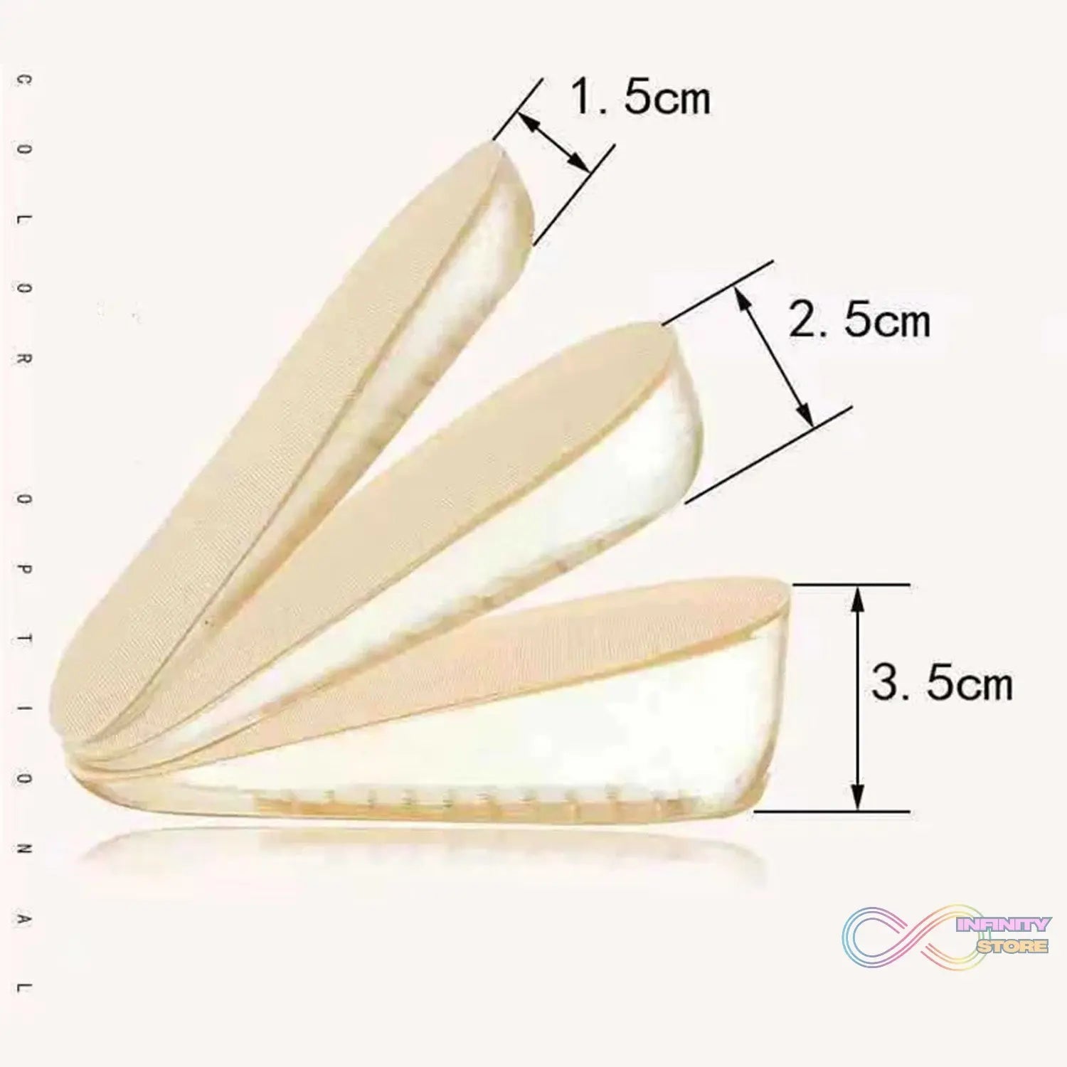 Medium 1 Pairs Silicone Heel Pads, Shoes Insole (11×6×3 Cm) - infinityexculsivestore.com