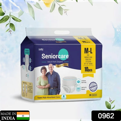 Medium - Large Senior care Adult Pull Up Diaper Pants (Waist Size (70 - 115 Cm | 28 - 45 Inch) Adult Diapers (Medium - Large M - L10Pc) - infinityexculsivestore.com