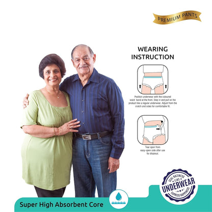 Medium - Large Senior care Adult Pull Up Diaper Pants (Waist Size (70 - 115 Cm | 28 - 45 Inch) Adult Diapers (Medium - Large M - L10Pc) - infinityexculsivestore.com