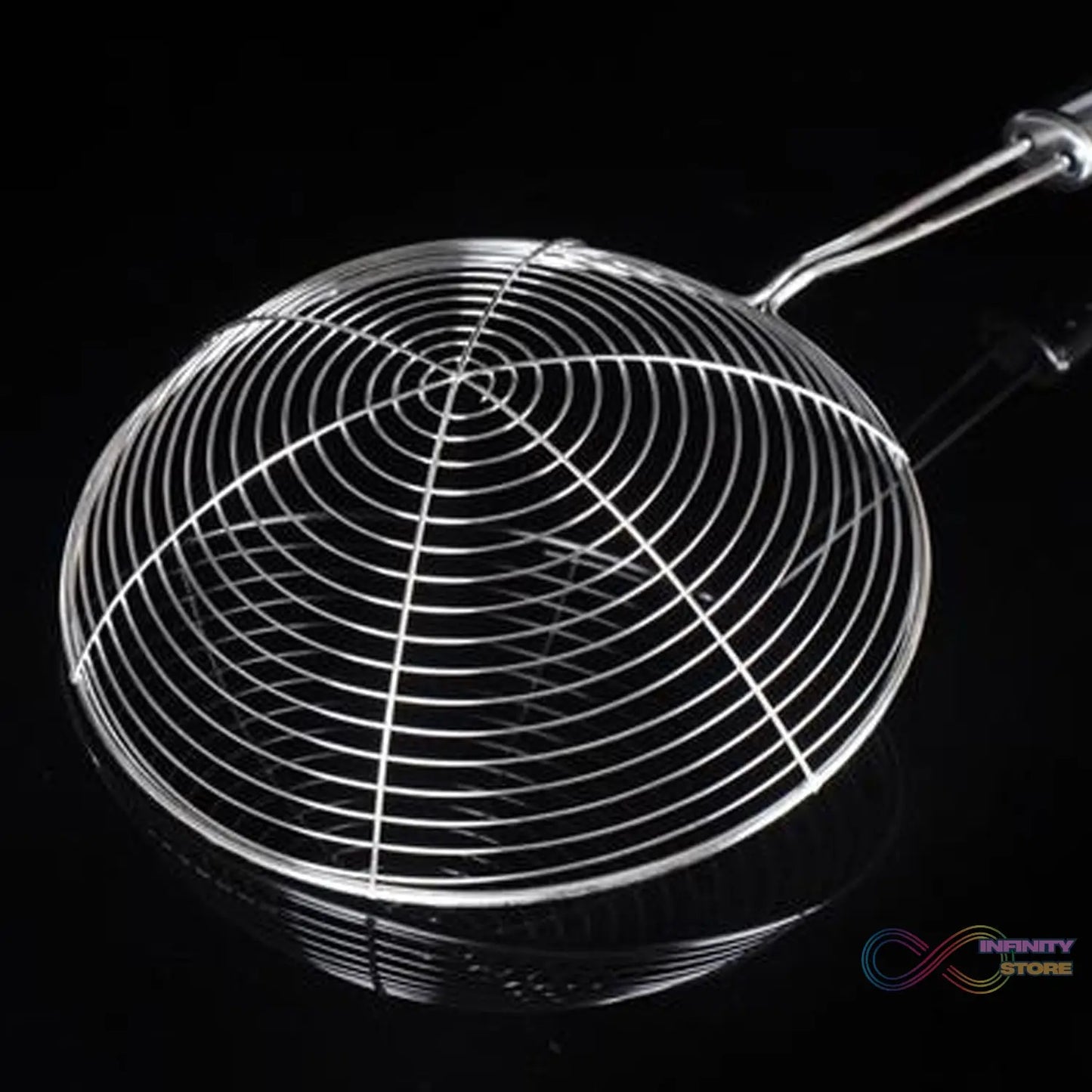 Kitchen strainer for medium amounts of hot oil