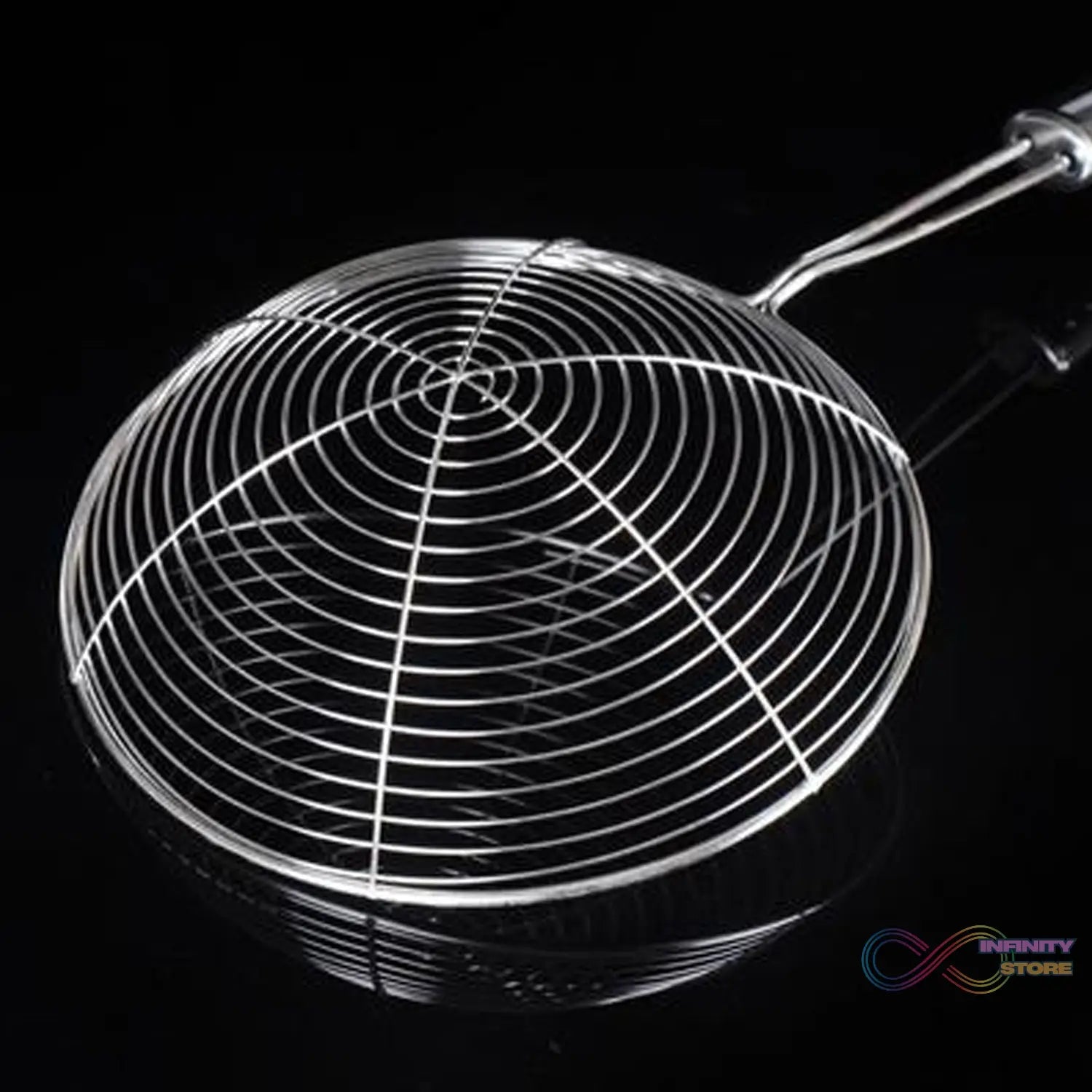 Kitchen strainer for medium amounts of hot oil