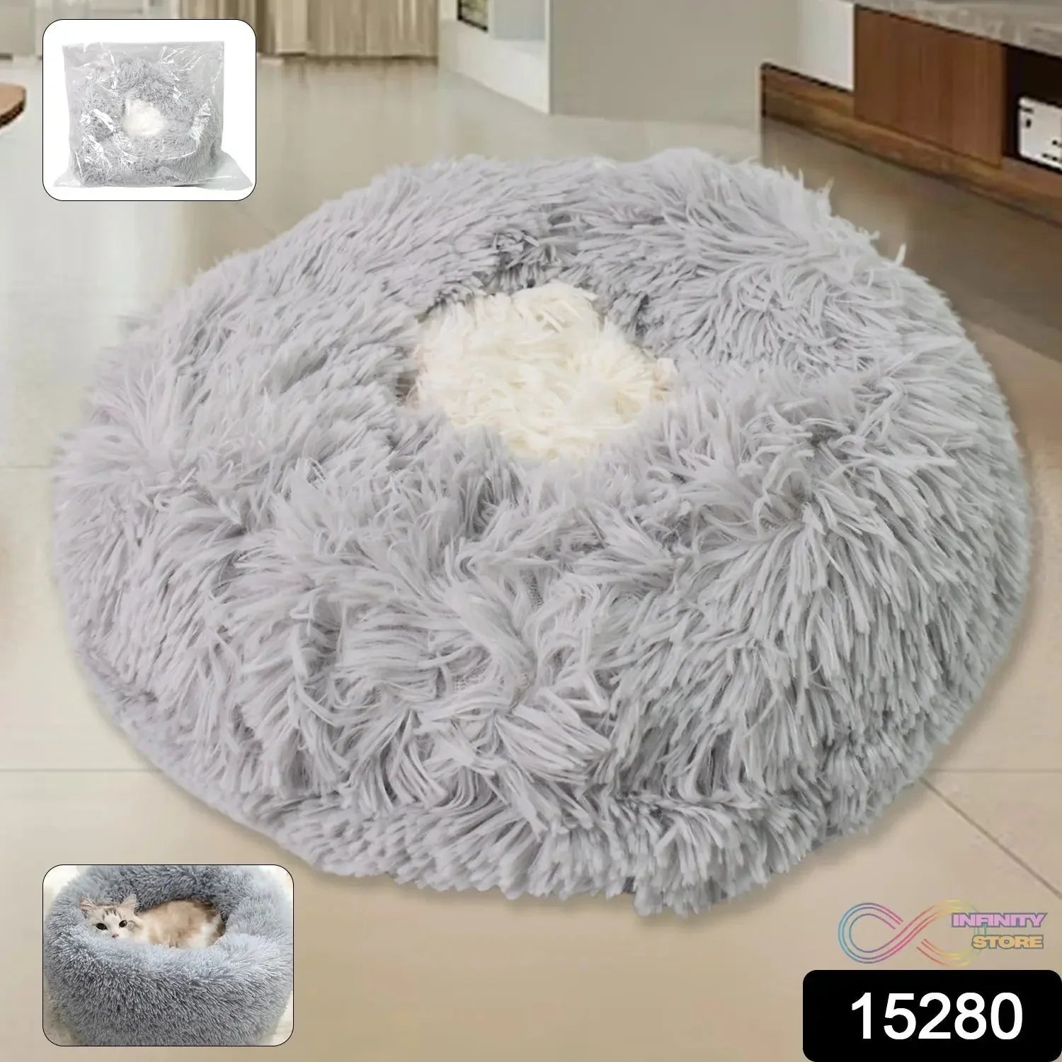 Medium Round Dog Beds for Small, Medium Dogs and Cats (1 Pc) - infinityexculsivestore.com