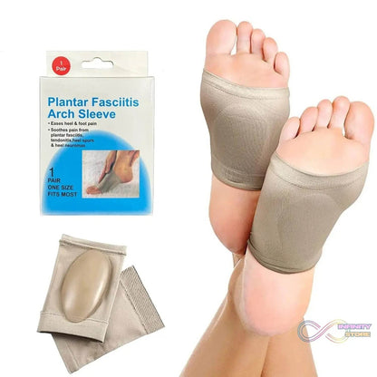 Foot Arch Support for Men & Women | Medial Arch Support for Flat Feet Correction Sleeve with Cushion | Plantar Fasciitis Leg Foot Pain Relief Product | Foot Care for Orthopedic Shoes Slippers, (1 Pair) - infinityexculsivestore.com