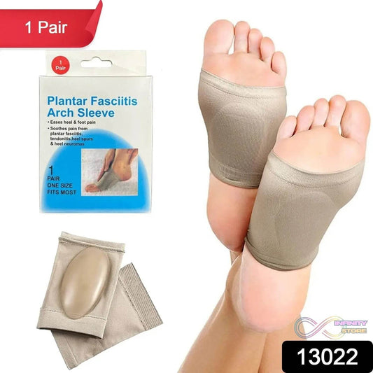 Foot Arch Support for Men & Women | Medial Arch Support for Flat Feet Correction Sleeve with Cushion | Plantar Fasciitis Leg Foot Pain Relief Product | Foot Care for Orthopedic Shoes Slippers, (1 Pair) - infinityexculsivestore.com