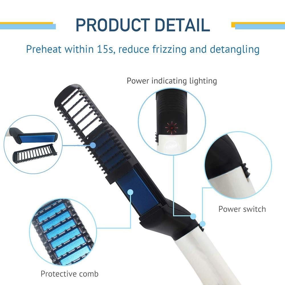 Men's Beard and Hair Curling Straightener (Modelling Comb) - infinityexculsivestore.com