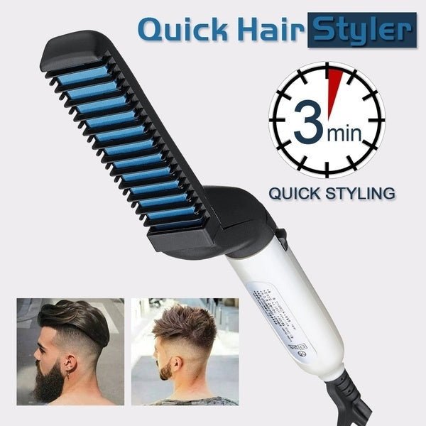 Men's Beard and Hair Curling Straightener (Modelling Comb) - infinityexculsivestore.com