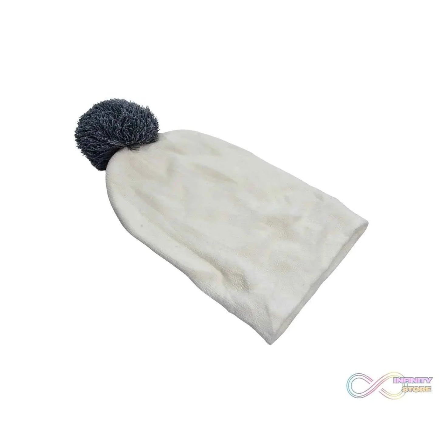 Men's and Women's Skull Slouchy Winter Woolen Knitted Black Inside Fur Beanie Cap. FB - infinityexculsivestore.com