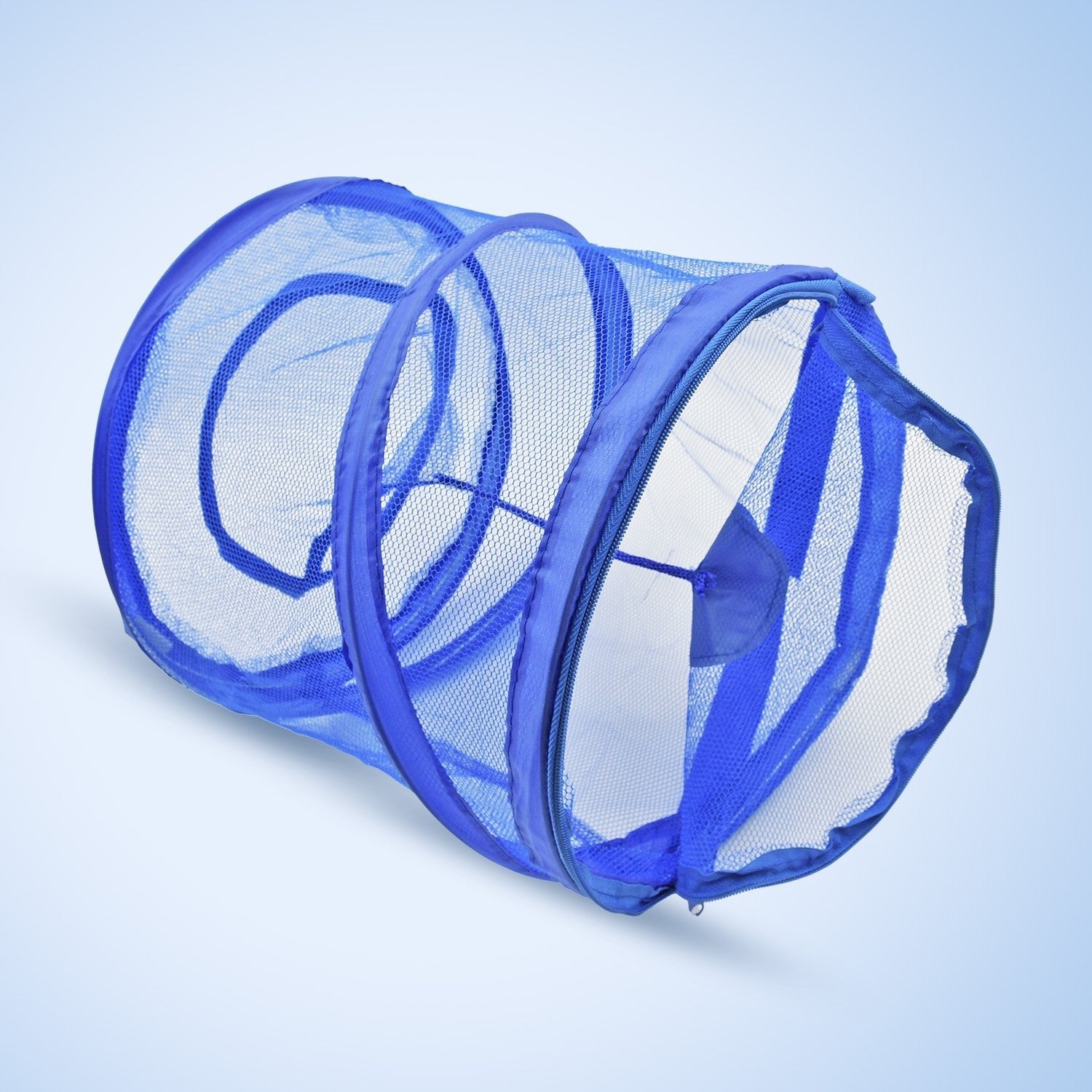 Mesh Popup Laundry Hamper, Foldable Portable Cylindrical Dirty Clothes Basket for Bedroom, Kids Room, College Dormitory and Travel - infinityexculsivestore.com