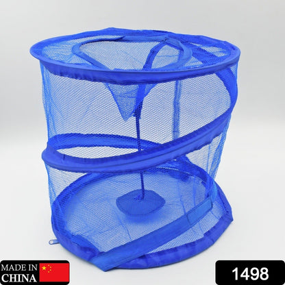 Mesh Popup Laundry Hamper, Foldable Portable Cylindrical Dirty Clothes Basket for Bedroom, Kids Room, College Dormitory and Travel - infinityexculsivestore.com