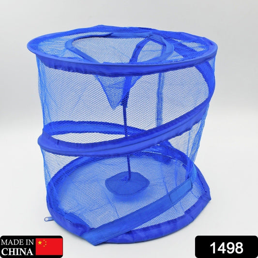 Mesh Popup Laundry Hamper, Foldable Portable Cylindrical Dirty Clothes Basket for Bedroom, Kids Room, College Dormitory and Travel - infinityexculsivestore.com