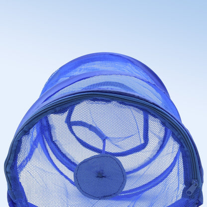 Mesh Popup Laundry Hamper, Foldable Portable Cylindrical Dirty Clothes Basket for Bedroom, Kids Room, College Dormitory and Travel - infinityexculsivestore.com