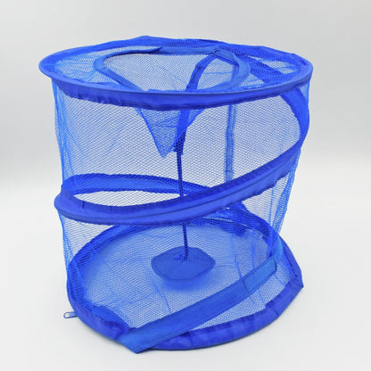 Mesh Popup Laundry Hamper, Foldable Portable Cylindrical Dirty Clothes Basket for Bedroom, Kids Room, College Dormitory and Travel - infinityexculsivestore.com