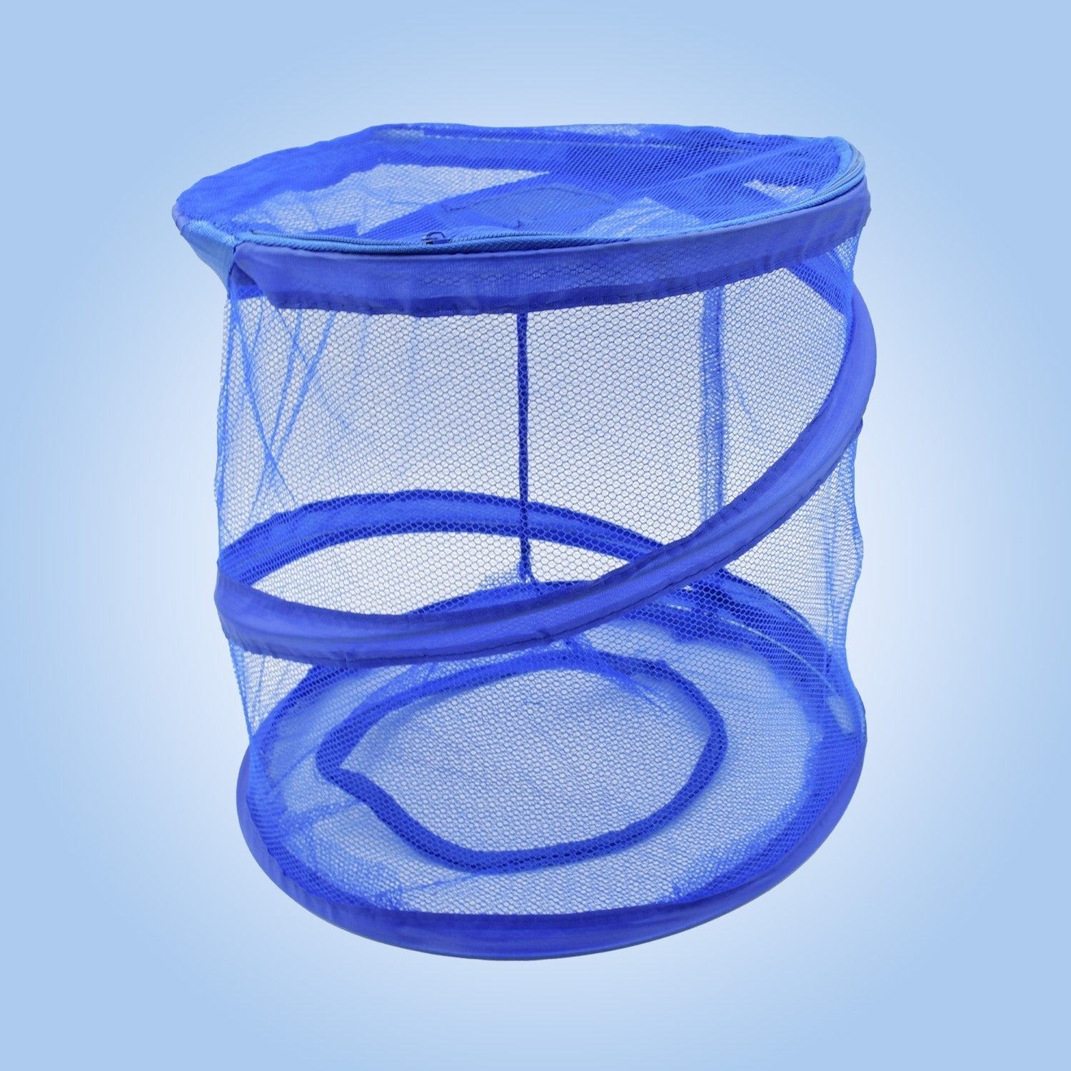 Mesh Popup Laundry Hamper, Foldable Portable Cylindrical Dirty Clothes Basket for Bedroom, Kids Room, College Dormitory and Travel - infinityexculsivestore.com