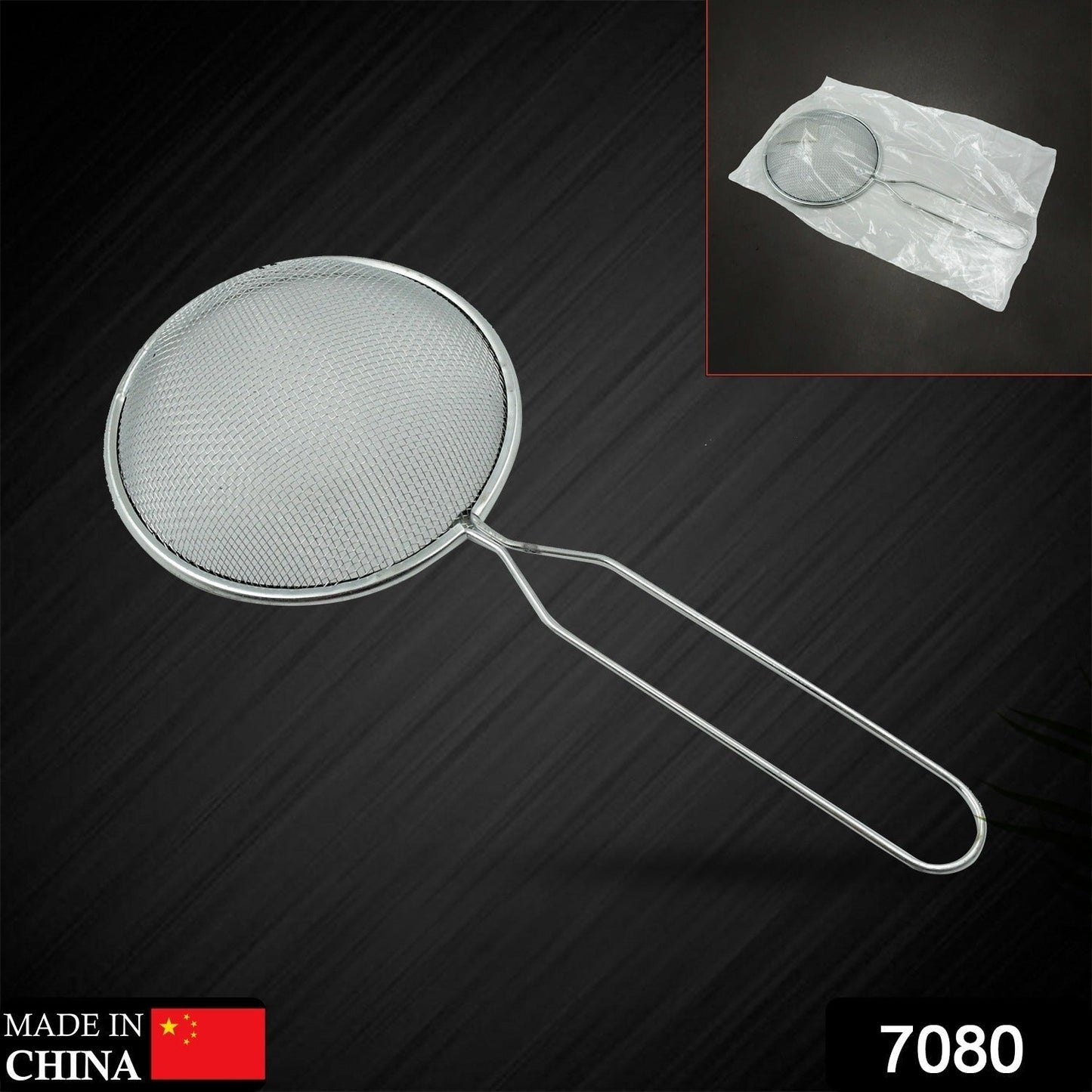 Mesh Strainer With Handle Stainless Steel Oil Strainer Ladle for Hot Pot Soup Home (1 Pc ) - infinityexculsivestore.com