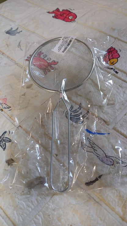 Mesh Strainer With Handle Stainless Steel Oil Strainer Ladle for Hot Pot Soup Home (1 Pc ) - infinityexculsivestore.com