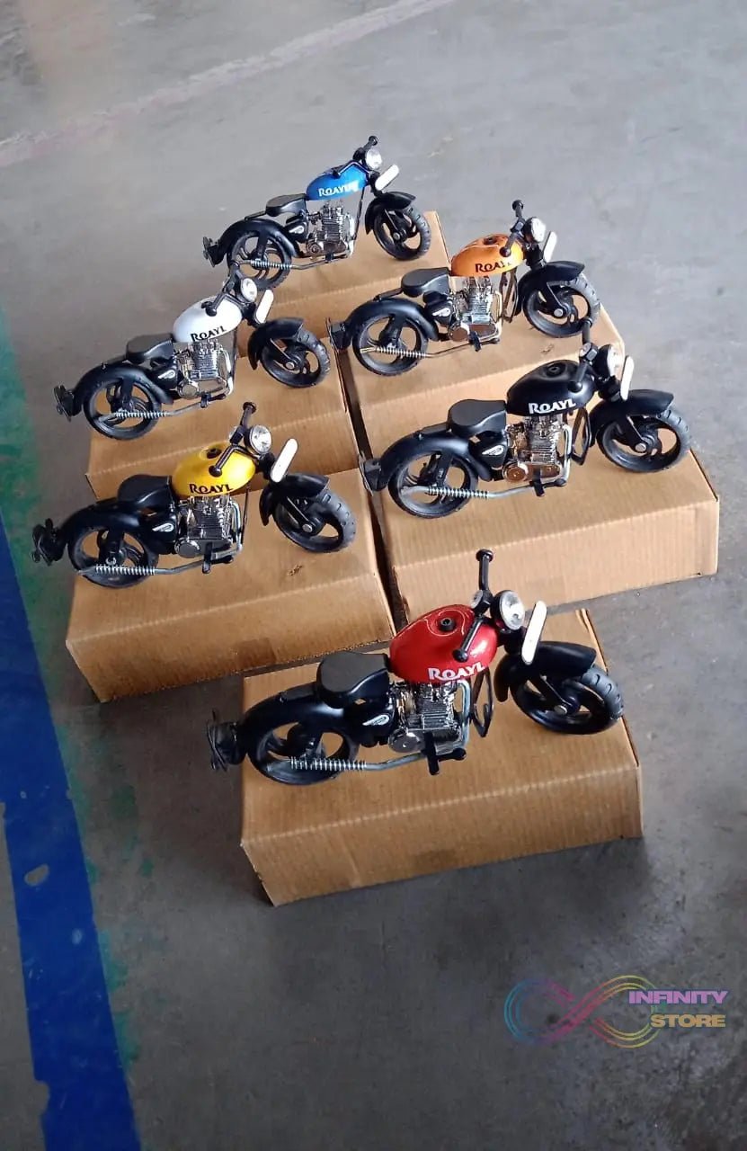 Metal Bullet Bike Toy Model for Kids with Side Stand (1 Pc / Mix Color) - infinityexculsivestore.com