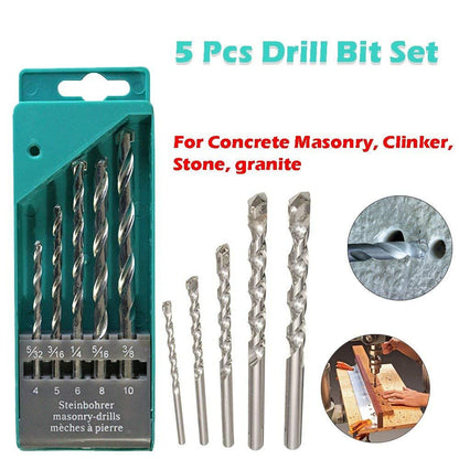 Metal Drill Bit Set (Multicolor, 5 - Piece) - infinityexculsivestore.com