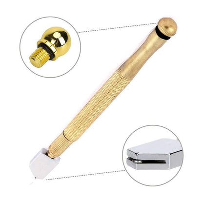 Metal Glass Cutter, Gold - infinityexculsivestore.com