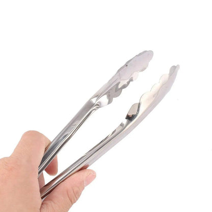 Metal Household Kitchen Salad Dessert Buffet Food Tong Clamp Clip (1 Pc / 17 Cm) - infinityexculsivestore.com