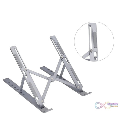 Metal Portable Laptop Stand, with 7 Adjustable Angles (1 Pc) - infinityexculsivestore.com