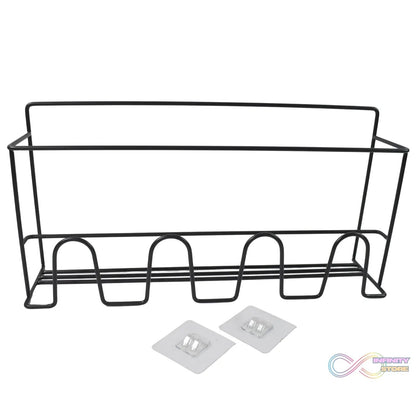 Metal Self Adhesive Multipurpose Kitchen Accessories Organizer Rack Wall (1 Pc) - infinityexculsivestore.com