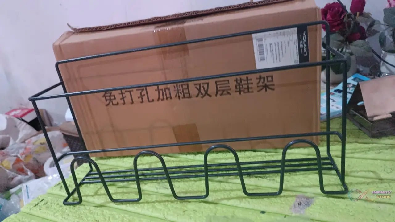 Metal Self Adhesive Multipurpose Kitchen Accessories Organizer Rack Wall (1 Pc) - infinityexculsivestore.com