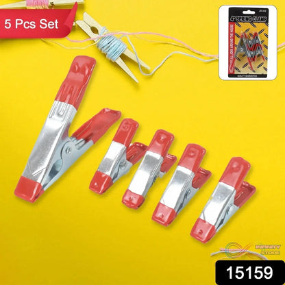 Metal Spring Clamps, Heavy Duty Spring Metal Clips Clamp (5 Pcs Set) - infinityexculsivestore.com
