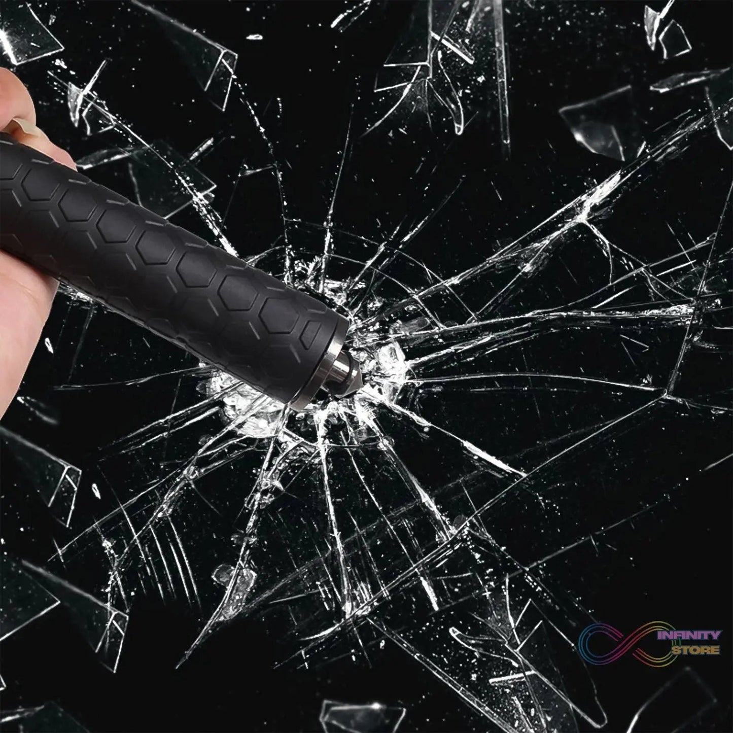 Metal Stick Safety Survival Emergency Outdoor Safety Protection Rod (65 Cm) - infinityexculsivestore.com