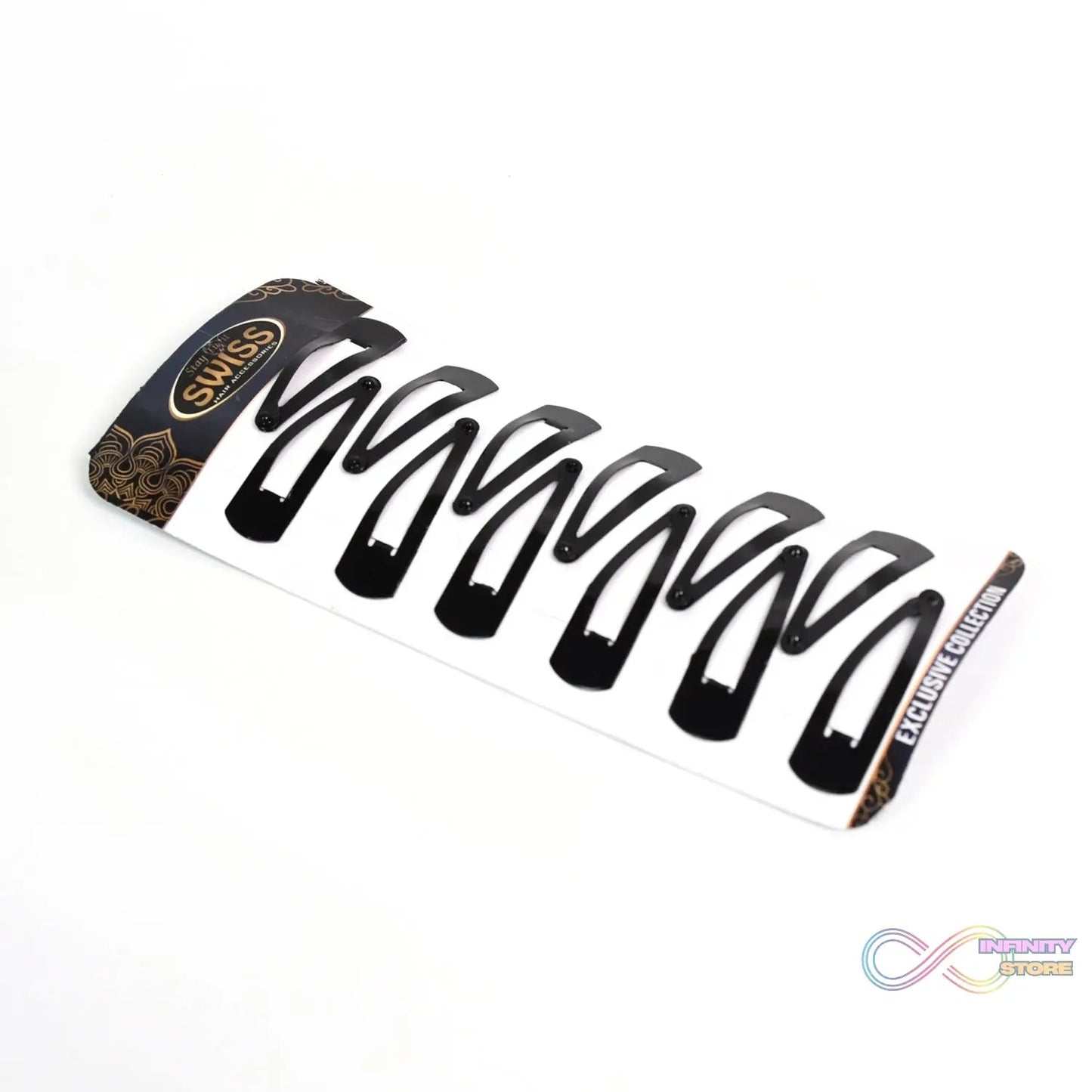 Metal Tik Tak Hair Clips (12 Pcs Set) - infinityexculsivestore.com