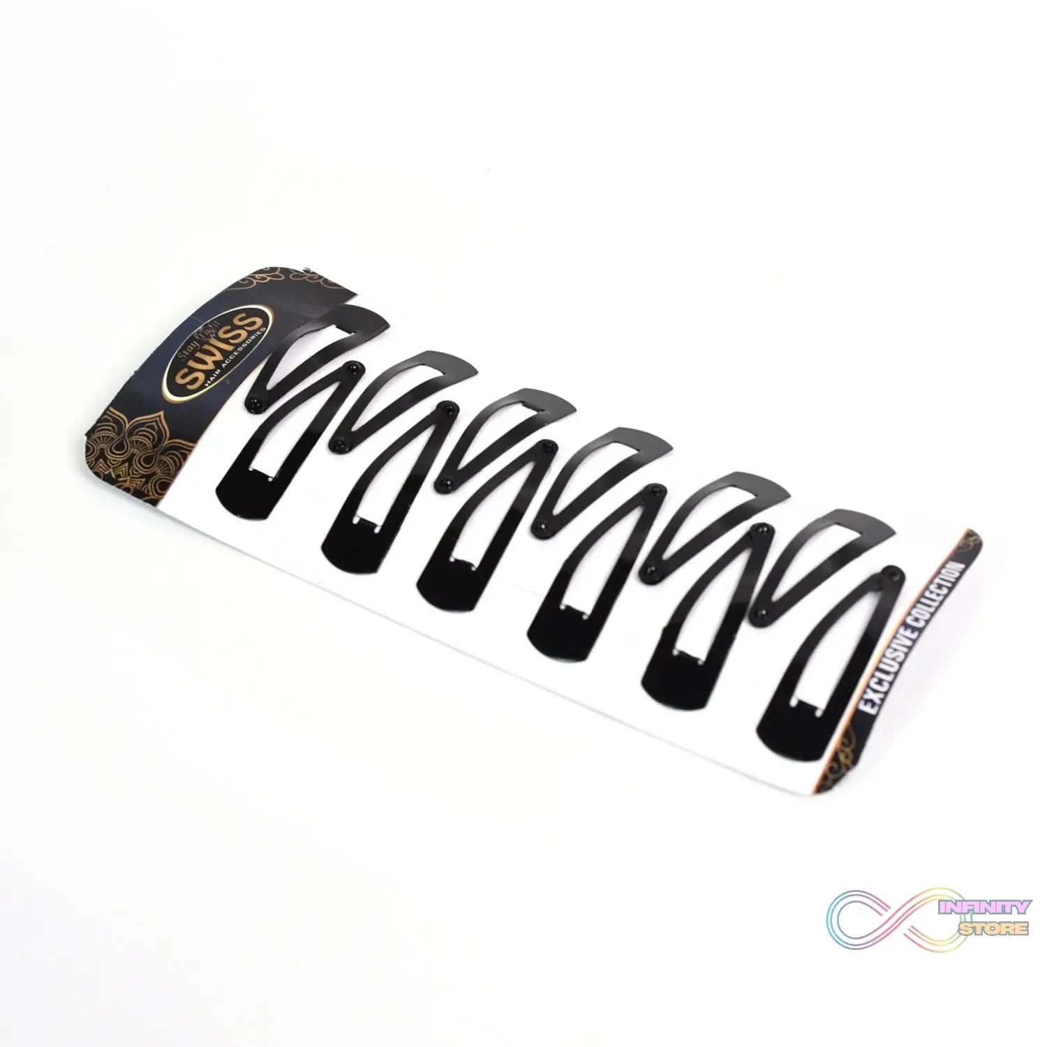 Metal Tik Tak Hair Clips (12 Pcs Set) - infinityexculsivestore.com