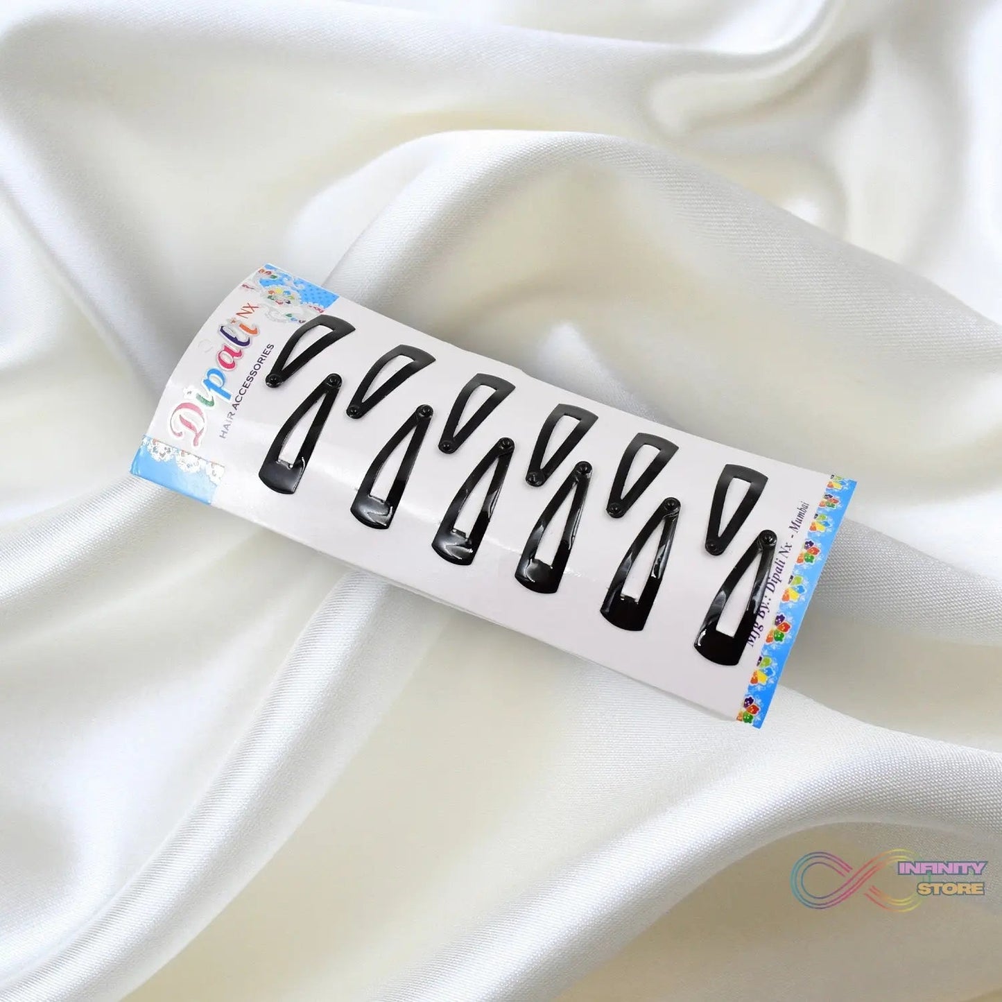 Metal Tik Tak Hair Clips (12 Pcs Set) - infinityexculsivestore.com