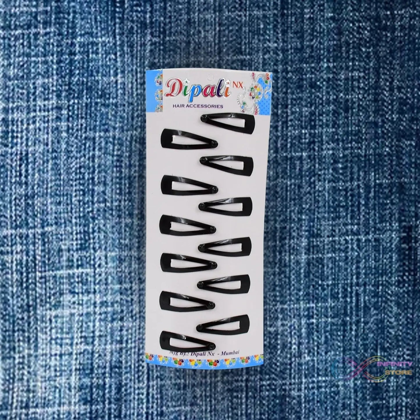 Metal Tik Tak Hair Clips (12 Pcs Set) - infinityexculsivestore.com