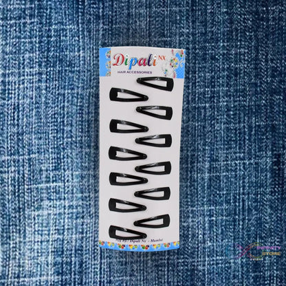 Metal Tik Tak Hair Clips (12 Pcs Set) - infinityexculsivestore.com