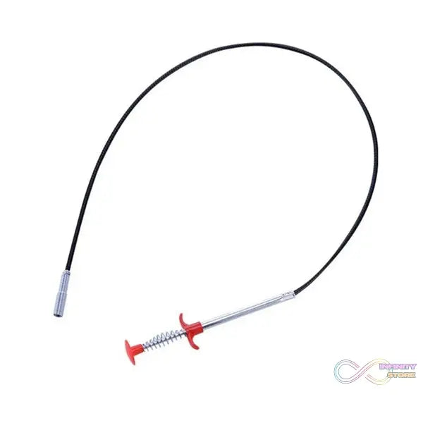 Metal wire brush with hook, perfect for cleaning kitchen sinks and clearing clogged drains.