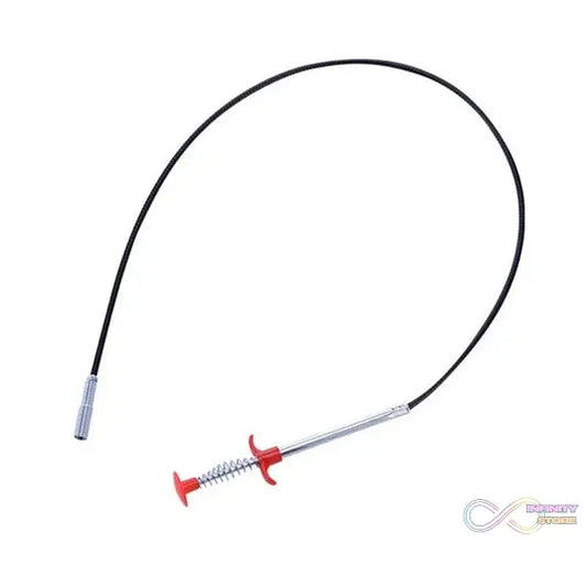 Metal wire brush with hook, perfect for cleaning kitchen sinks and clearing clogged drains.