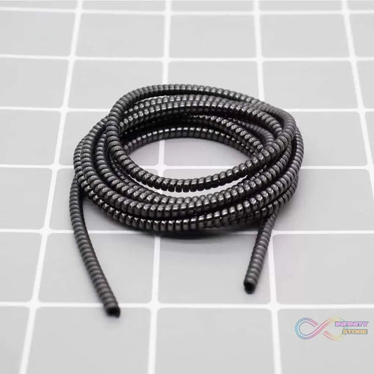 Metallic Finish Cable Spiral Protector / Wire Repair / Pet Cord Protector / Headphone Saver, Cable Wrap / Cover for Mac Charging Cable - infinityexculsivestore.com
