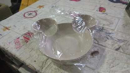 Mickey Mouse Shape Plates for Kids, BPA Free, & Unbreakable Children’s Food Plate, Kids Bowl, Fruit Plate, Baby Cartoon Pie Bowl Plate, Tableware (1 Pc) - infinityexculsivestore.com