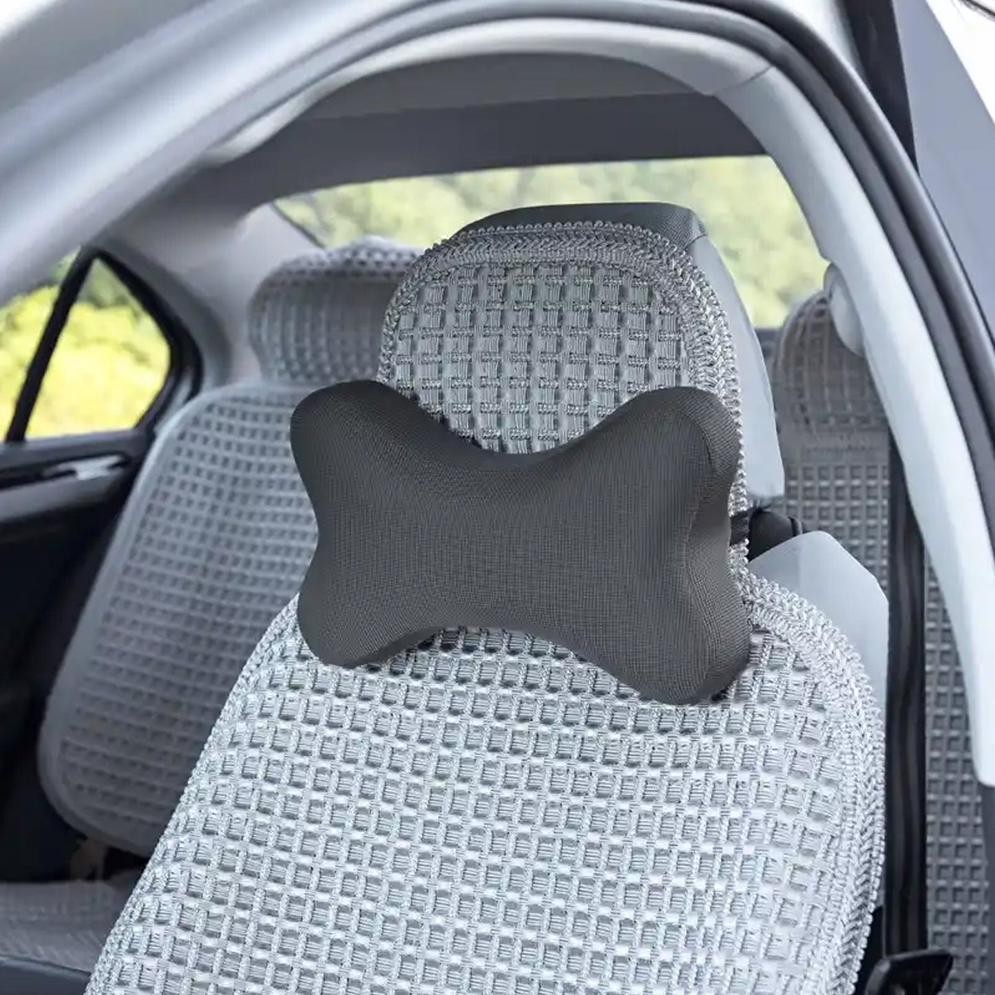 Microbead Roll Neck Pillow Mini Microbeads Bone Type Travel Pillow Soft Cushion Back Head Neck Support - infinityexculsivestore.com