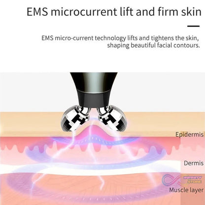 Microcurrent - Facial - Device, Micro current Face Massager Roller (1 Pc) - infinityexculsivestore.com