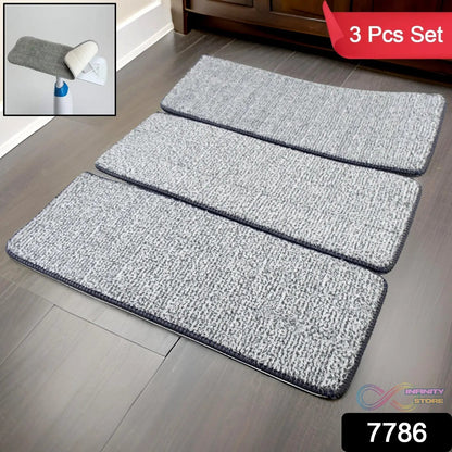 Microfiber Flat Mop Refill Pad For Dry and Wet Cleaning of All Smooth Floors Pad (3 Pc Set) - infinityexculsivestore.com