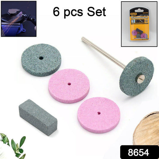 Mini Abrasive Wheel, Quickly Change Stone Mounted Grinding Wheel (6 Pcs Set) - infinityexculsivestore.com