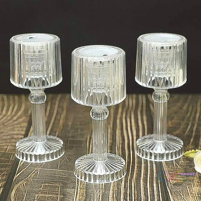 Mini Acrylic LED Desk Lamps Table Lamp Portable Crystal (1 Pc / Small) - infinityexculsivestore.com