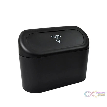 Mini Car Trash Can with Lid, Waterproof Car Trash Bin Storage Box (1 Pc) - infinityexculsivestore.com