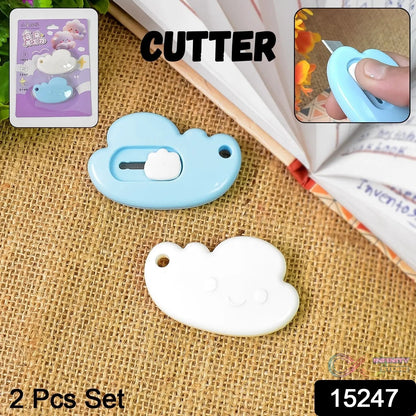 Mini Cloud Shape Cutter Portable Cute Box Cutter (2 Pcs Set) - infinityexculsivestore.com